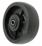 Swivel, Pneumatic Wheel in black on white background