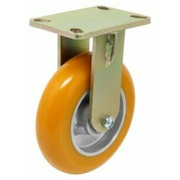 A Brass Wheel With an Orange Color Rim