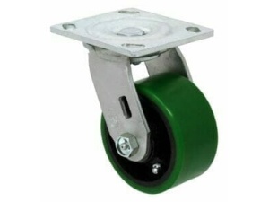Polyon Steel Wheel in green on white background