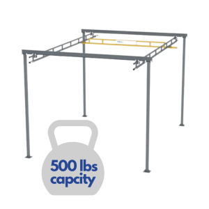 freestanding workstation bridge crane 500 lbs capacity