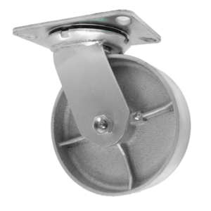 8" x 2" Medium Duty Swivel Caster, (SS) Semi-Steel Wheel, 43SS80JS0419YY - Image 1