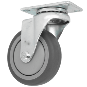 6" x 1-1/4" Light Duty Swivel Caster, (TP) Thermo-Pro Wheel, Precision Ball Bearing - Image 1