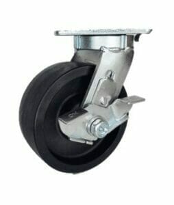 10" x 3" Heavy Duty Kingpinless Caster, (SW) Energy Saver Polyon Wheel, Precision Ball Bearing, Top Lock Bracke - Image 1