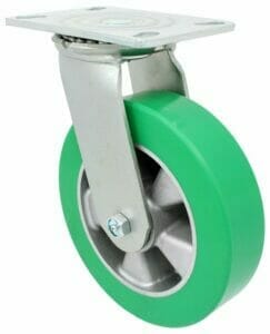 6" x 2" Swivel Caster, (CP) Champion Wheel, Precision Ball Bearing - Image 1