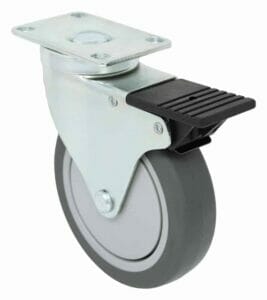Thermo pro wheel, precision ball bearing, total lock brake with swivel caster