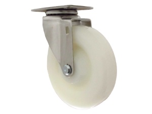 3" x 1-1/4" Stainless Steel Swivel Caster, (NY) Nylon Wheel (B&C1042)