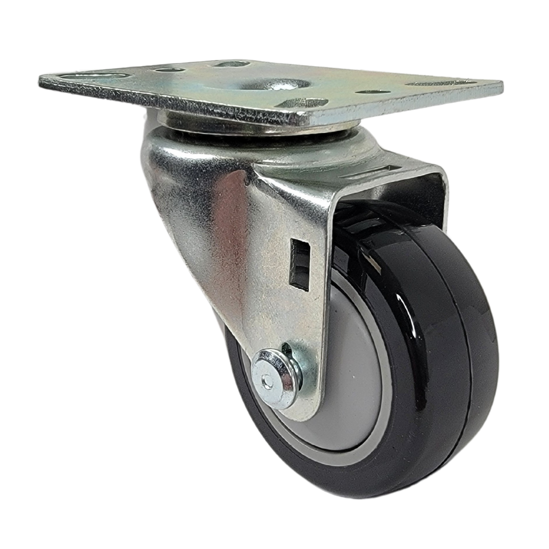 3" x 1-1/4" Swivel Caster, (PP) Poly-Pro Wheel, 13PP30GA4411YY - Image 1