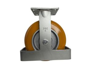 8" Ultraflex Rigid Caster with Integrated Toe Guard - 28UX80JO64174Y