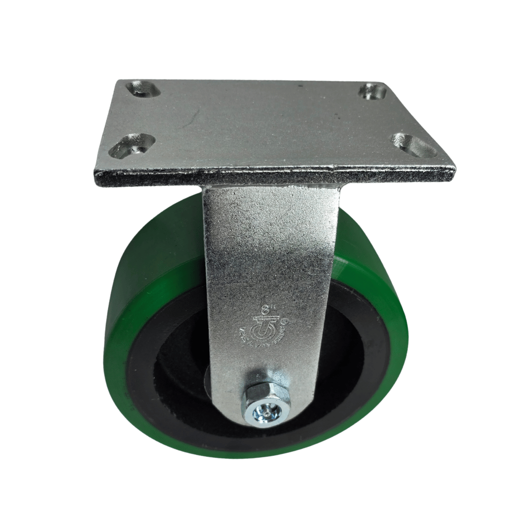 Rigid Caster - 8" x 3" Ultra-Poly Wheel - 3,500 lbs Capacity - Image 2