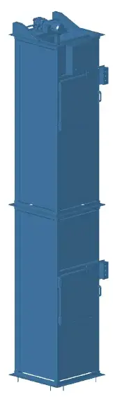 Package lift for mezzanine access, up to 500 lb